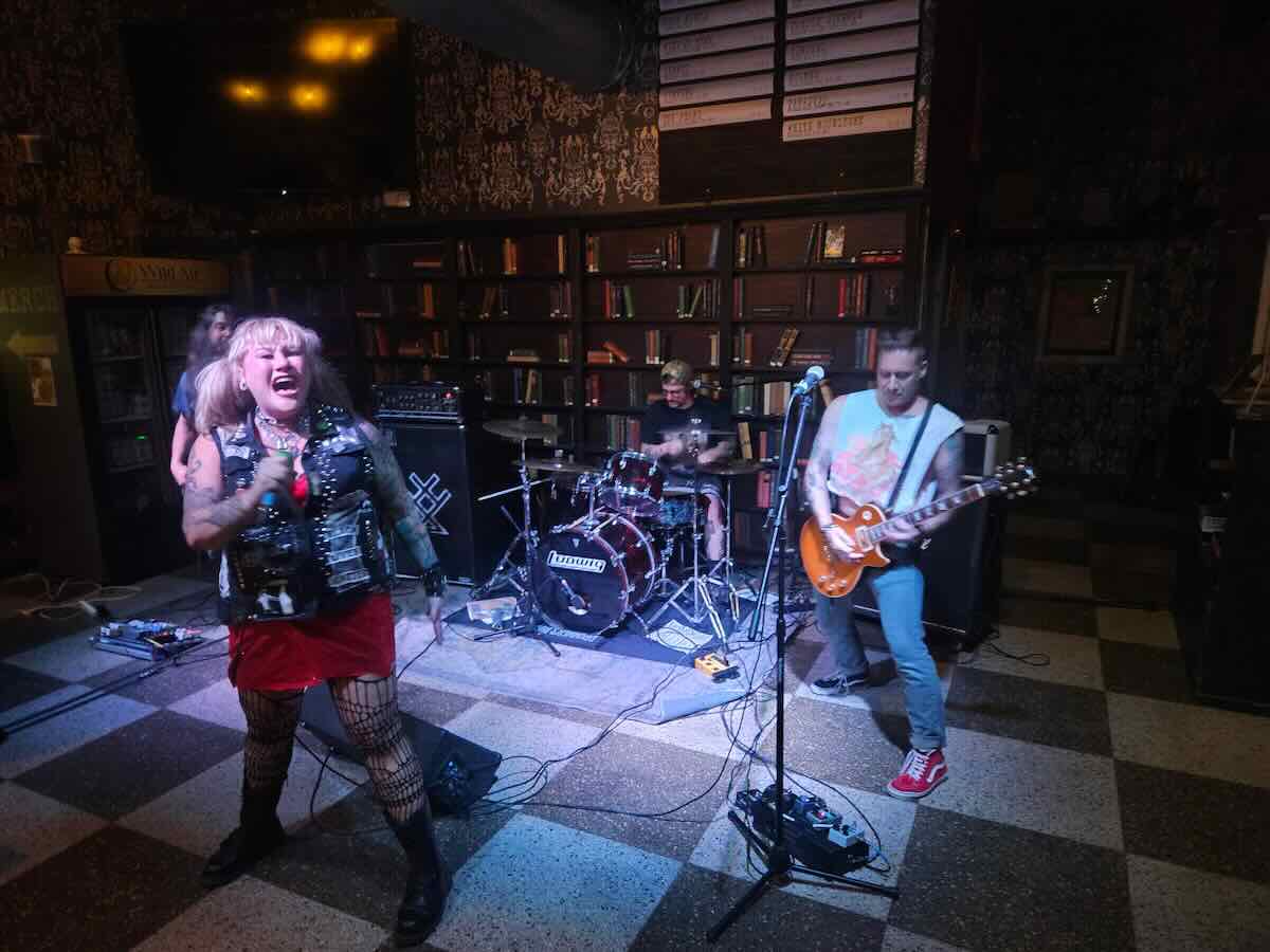 The Lowcocks performing at Wild Air Beerworks